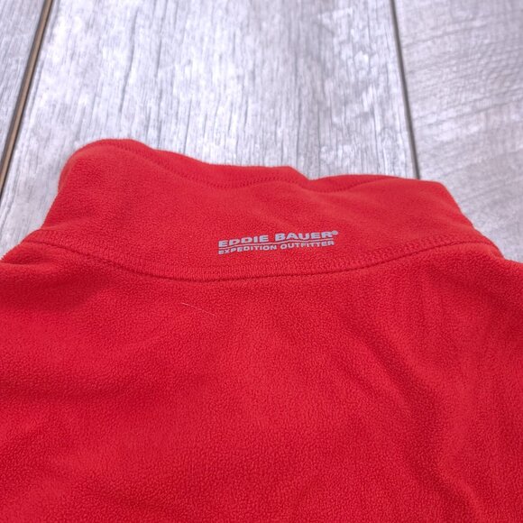 Eddie Bauer Fleece Mens Small Red First Ascent Half Zip Expedition Pullover - Picture 5 of 7